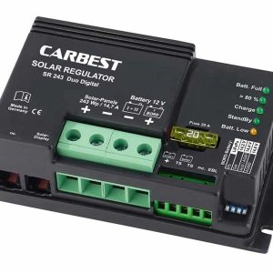 Regulátor solární Carbest SR243 Duo Digital, 240 Wp, 12 V, pro dvě baterie 308238