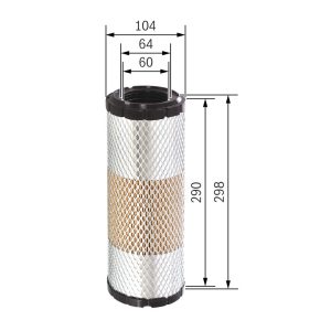 BO F026400320 Vzduchový filtr BOSCH BO F026400320 Vzduchový filtr BOSCH