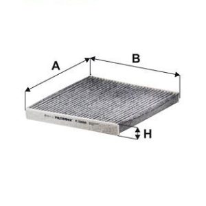 FI K1261A Kabinový filtr s aktivním uhlím FILTRON 591672 FI K1261A Kabinový filtr s aktivním uhlím FILTRON 591672