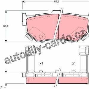 Sada brzdových destiček TRW GDB884 – SUZUKI SWIFT, HONDA PRELUDE III Sada brzdových destiček TRW GDB884 – SUZUKI SWIFT, HONDA PRELUDE III