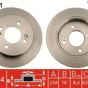 TR DF4801 Brzdový kotouč TRW – lakovaný TR DF4801 Brzdový kotouč TRW – lakovaný