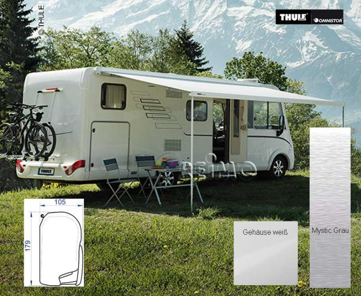 Markýza boční Thule Omnistor 8000 6,00 m (Auszug 275 cm, bílá, mystic grey) 314630