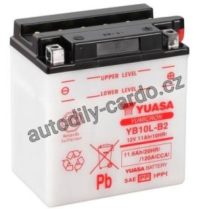Motobaterie YUASA YB10L-B2 11Ah 120A 12V P+ /135x90x145/