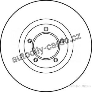 Brzdový kotouč TRW DF1639 – FORD GRANADA Brzdový kotouč TRW DF1639 – FORD GRANADA