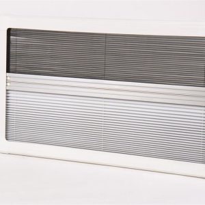 Roleta zatemňovací s moskytiérou pro okna RW Compact 600 × 450 mm (vnitřní kazetový rám, bílá) 304509