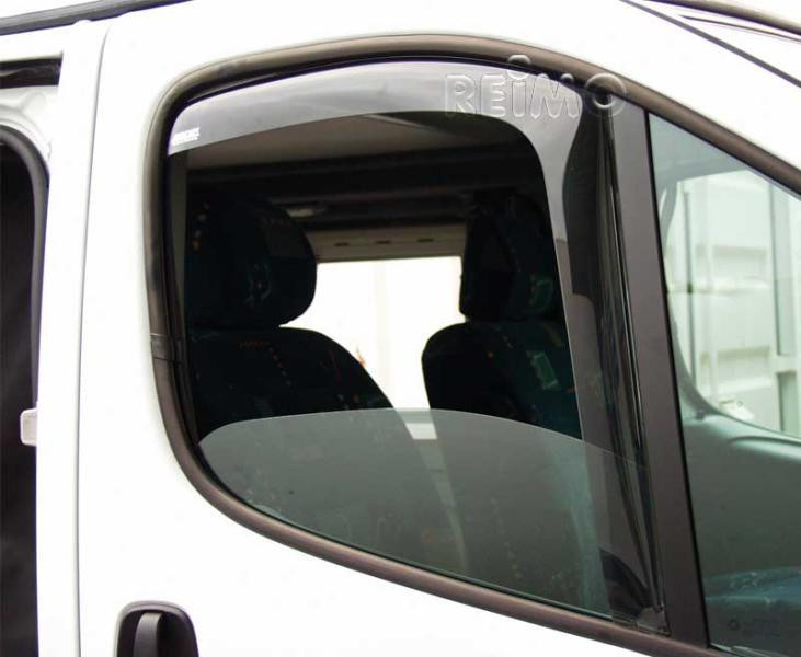 Deflektor větrný pro Renault Master / Opel Movano (od roku výroby 2011), kabina řidiče, transparentní plast, sada na přední okna 303933