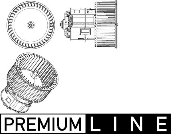MH AB 182 000P ventilátor topení a klimatizace MAHLE 718838