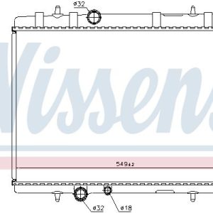 Chladič motoru NISSENS 63608A Chladič motoru NISSENS 63608A