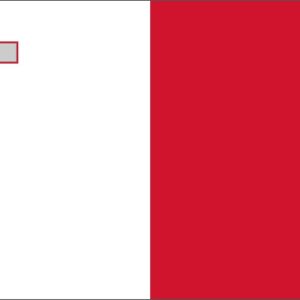 Samolepka – vlajka Malta, 6x4cm 311842 Samolepka – vlajka Malta, 6x4cm 311842