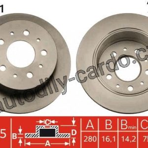Brzdový kotouč TRW DF4481 – FIAT DUCATO Brzdový kotouč TRW DF4481 – FIAT DUCATO
