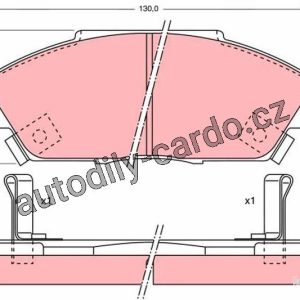 Sada brzdových destiček TRW GDB733 – HONDA ACCORD Sada brzdových destiček TRW GDB733 – HONDA ACCORD