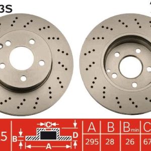 TR DF4813S Brzdový kotouč TRW – lakovaný TR DF4813S Brzdový kotouč TRW – lakovaný