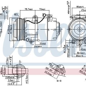 Kompresor klimatizace NISSENS 890090 Kompresor klimatizace NISSENS 890090
