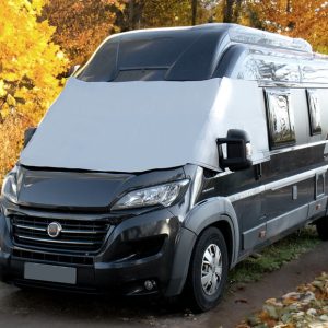 Podložka termální vnější X-Trem pro Fiat Ducato / Citroën Jumper / Peugeot Boxer (od 2014, kapota a dveře, 1dílná, šedá) 304846