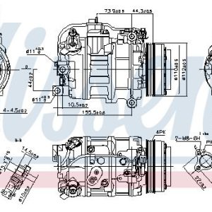 Kompresor klimatizace NISSENS 890218 Kompresor klimatizace NISSENS 890218