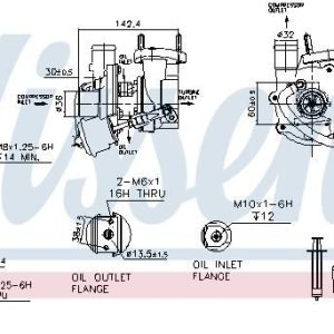 Turbodmychadlo NISSENS 93134 Turbodmychadlo NISSENS 93134