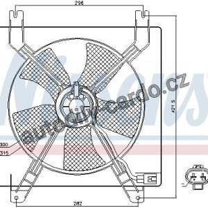 Ventilátor chladiče NISSENS 85355