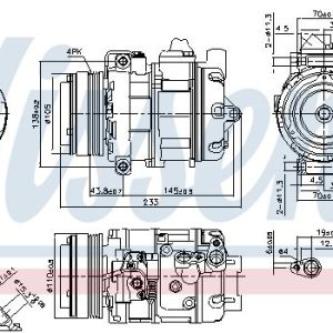Kompresor klimatizace NISSENS 890292 Kompresor klimatizace NISSENS 890292
