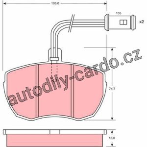 Sada brzdových destiček TRW GDB759 – IVECO Sada brzdových destiček TRW GDB759 – IVECO