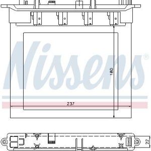 Výměník tepla NISSENS 72033