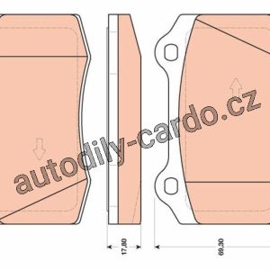 Sada brzdových destiček TRW GDB1772 – FORD FOCUS RS 02-04