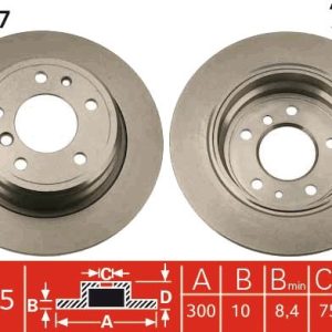 TR DF2557 Brzdový kotouč TRW – lakovaný TR DF2557 Brzdový kotouč TRW – lakovaný