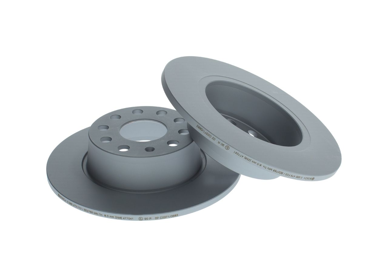BO 0986479F23 Brzdový kotouč BOSCH - lakovaný