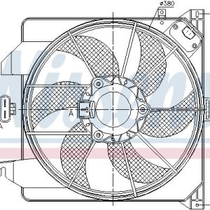 Ventilátor chladiče NISSENS 85261