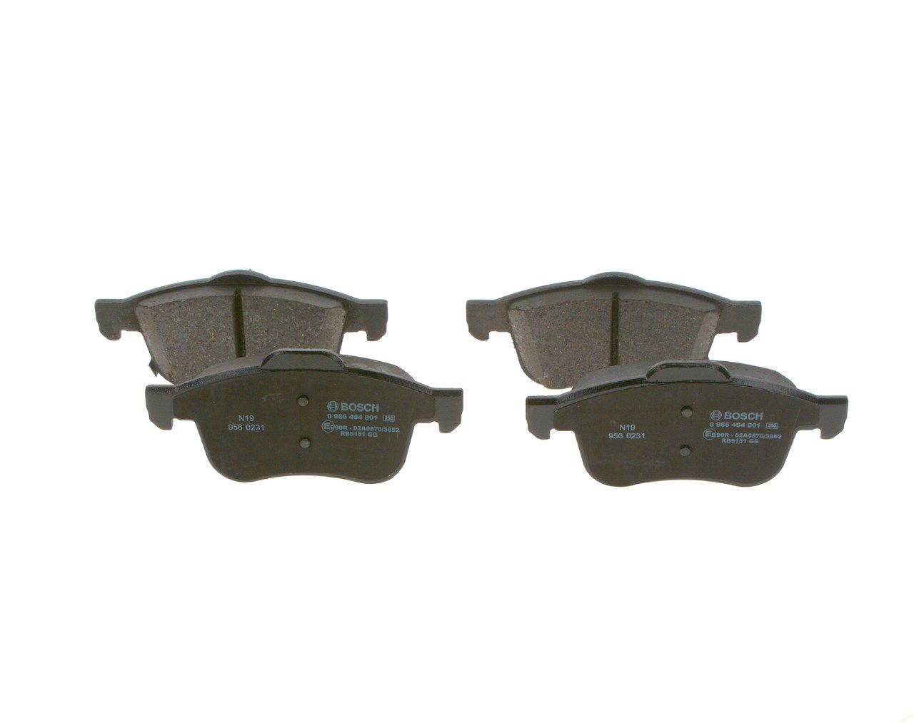 BO 0986494801 Sada brzdových destiček BOSCH