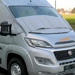 Termoclona vnější pro kabinu Renault Trafic (od 2015) – čelní a boční okna, s otevíracím průzorem, šedá 312366