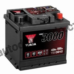Autobaterie YUASA YBX3012 52Ah 450A 12V P+ /207x175x190/