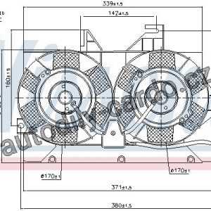 Ventilátor chladiče NISSENS 85425