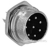 Konektor XLR se závitem 8p panelový 610885