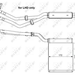Výměník tepla, vnitřní vytápění NRF 54303