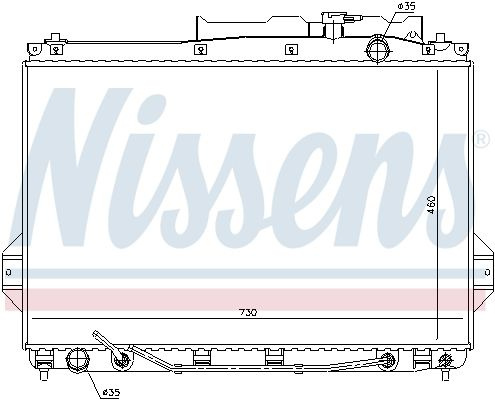 Chladič motoru NISSENS 675009