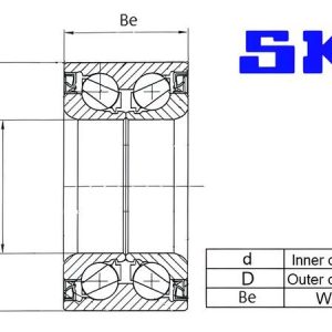 Sada ložisek kol SKF VKBA3412 Sada ložisek kol SKF VKBA3412