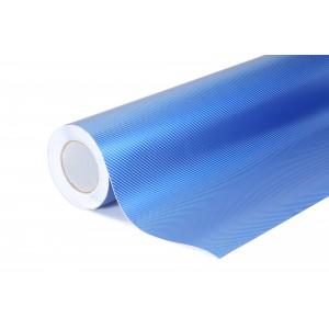 Exkluzivní 4D Karbonová modrá polepová fólie 152x300cm - interiér/exteriér 4D09-030