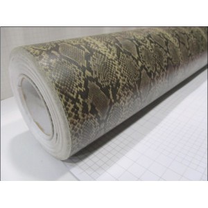 Imitace kůže krajta zlatá polepová fólie 152x1500cm - interiér/exteriér PS01-150