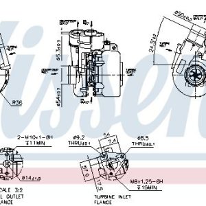 Turbodmychadlo NISSENS 93125 Turbodmychadlo NISSENS 93125