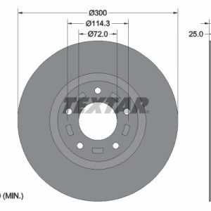 Brzdový kotouč TEXTAR 92130403 Brzdový kotouč TEXTAR 92130403