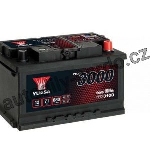 Autobaterie YUASA YBX3100 71Ah 650A 12V P+ /278x175x175/