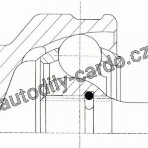 Kloub, hnací hřídel LÖBRO 300886 – FIAT