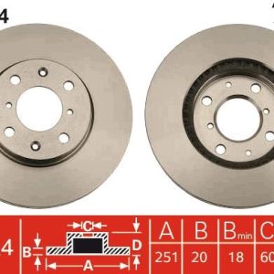 TR DF4824 Brzdový kotouč TRW – lakovaný TR DF4824 Brzdový kotouč TRW – lakovaný