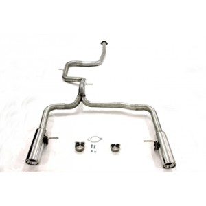 Duplexní nerezový výfuk 1x100mm Volvo V70 III 02VO022-10D