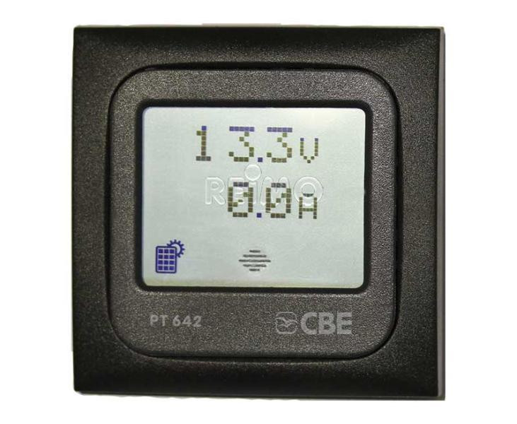 Panel solární testovací PT 742/G pro regulátor PRS 300, zobrazení napětí a proudu, břidlicová barva, kabel 1,5 m 302609