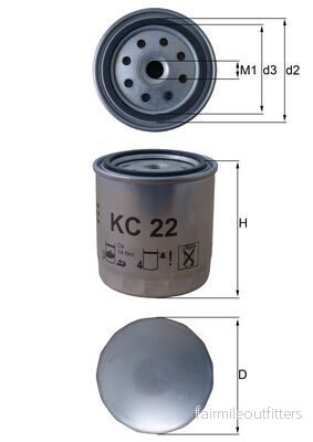 MH KC22 Palivový filtr KNECHT