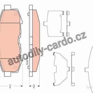Sada brzdových destiček TRW GDB3406 – MAZDA MPV Sada brzdových destiček TRW GDB3406 – MAZDA MPV