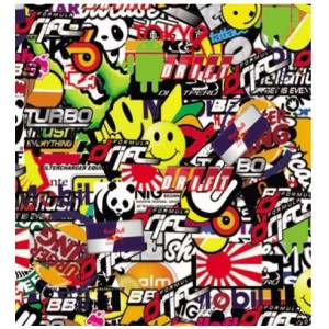 Stickerbomb TLK-120 polepová fólie 152x1000cm - interiér/exteriér TLK-120-100