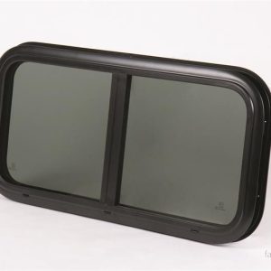 Posuvné okno z pravého skla Carbest RW-Motion (500 × 350 mm) – černý hliníkový rám 304987