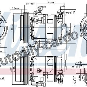 Kompresor klimatizace NISSENS 89396 Kompresor klimatizace NISSENS 89396